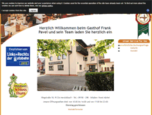 Tablet Screenshot of gasthof-frank.de